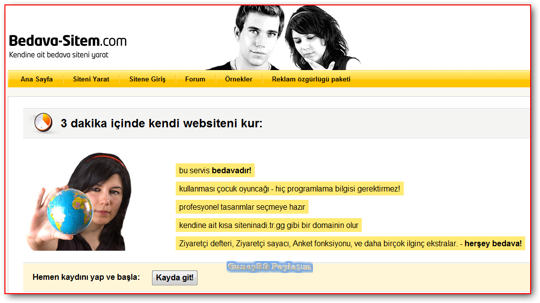 Bedava Site Kur