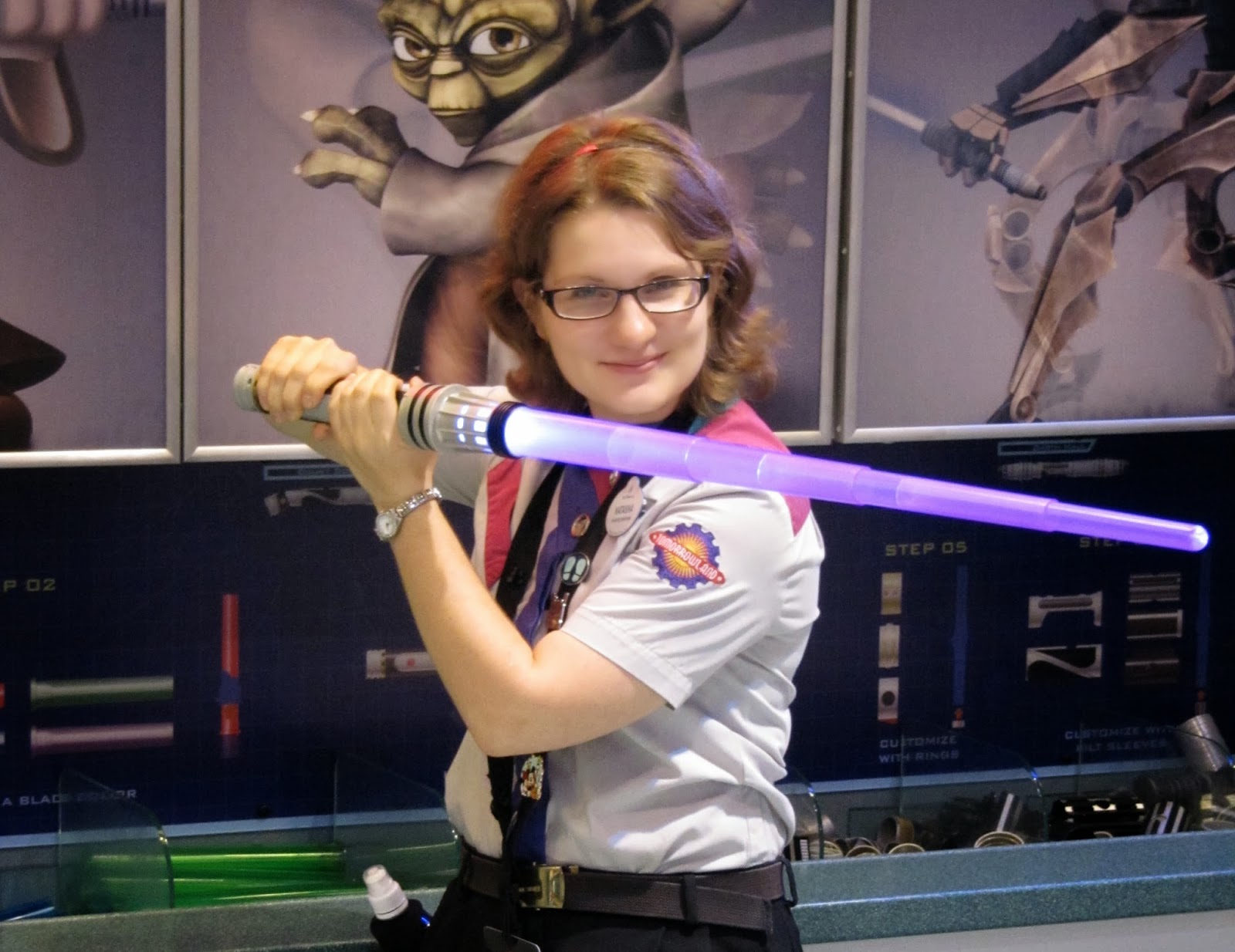 Natasha's Nickelodeon: The 'Build Your Own Lightsaber' Station