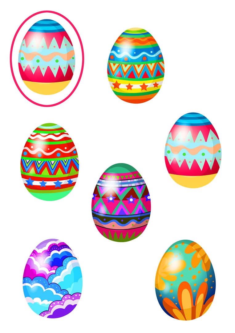 Пасхальные яйца найди пару. Найди одинаковые пасхальные яйца. Пасхальные логические задания. Найди яички. Орнамент писанки.