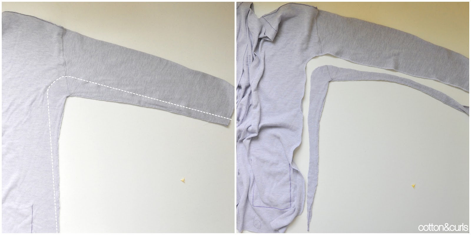 Turn an oversized sweater into a maternity top tutorial | DIY maternity