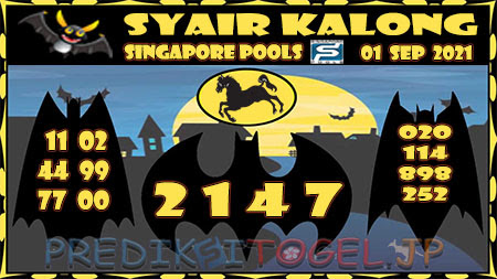 Syair Kalong Togel Singapura Rabu 01-09-2021