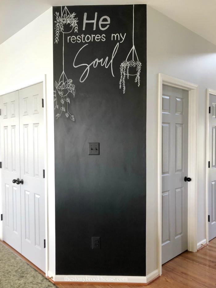 Easy Chalkboard Accent Wall The Stonybrook House