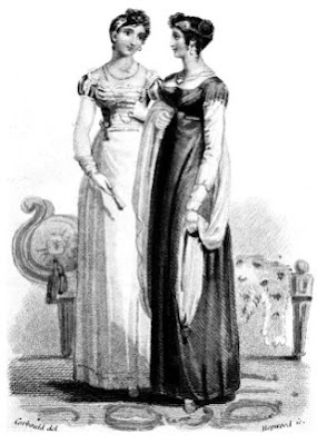 Evening dresses from The Mirror of the Graces (1811)