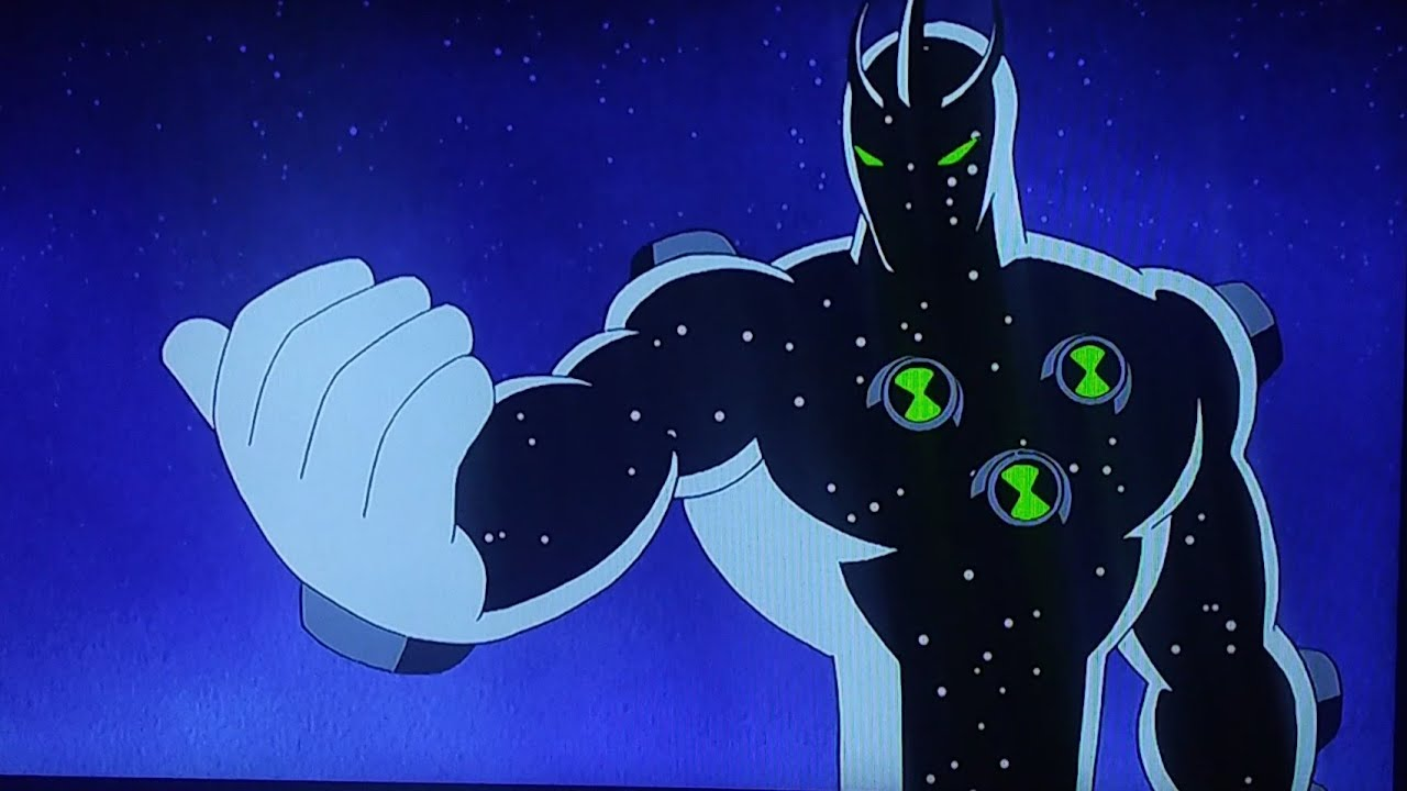 Omnicoid Void: Alien X with 11 Omnitrix symbols