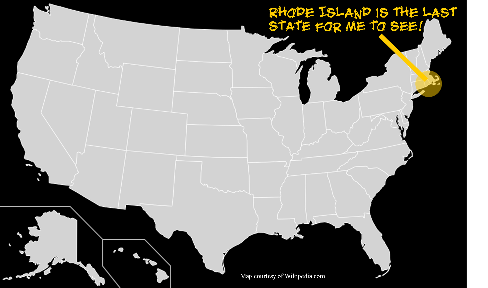 Our Beck Treks 49 States down. Just 1 to go!