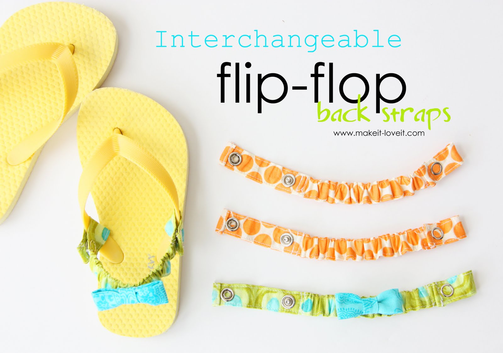 interchangeable flip flop straps