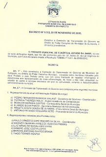 Cordélia dá início à Transição de Governo e prefeito publica decreto constituindo comissão 13