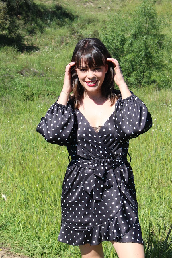 Vestido lunares mini