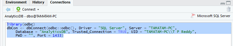 How to Connect and Read data from SQL Server Databse in R | Power BI ...