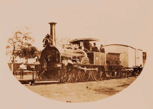 1870 -LOCOMOTORA PAMPERO del FFCC OESTE.