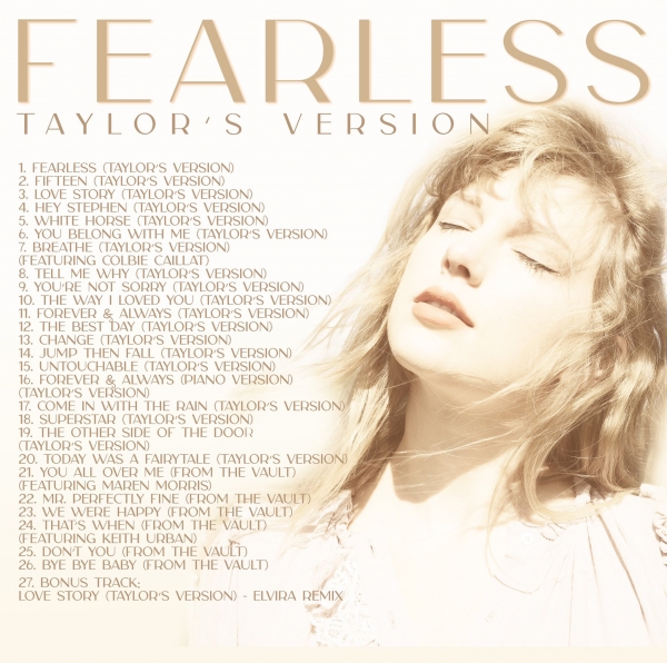 Booklet: Fearless (Taylor's Version) | Música - El Rincón de Taylor