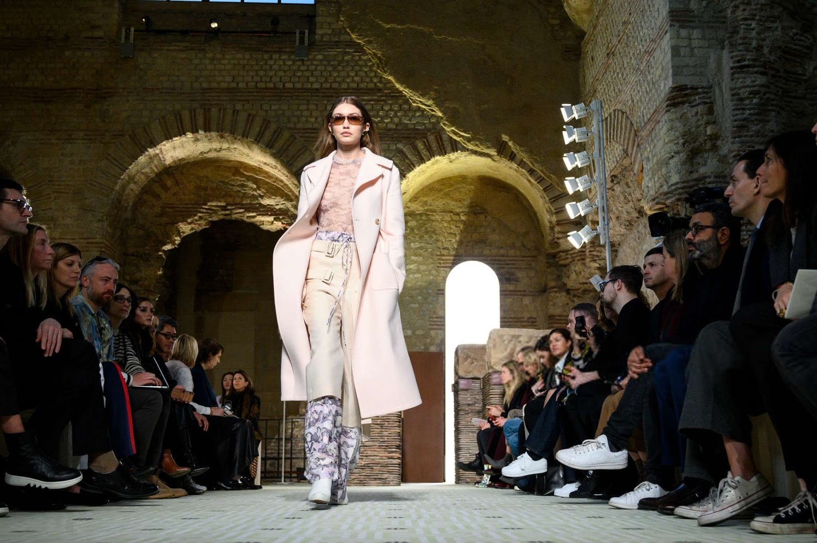 Gigi Hadid at Lanvin Show at Paris Fashion Week Womenswear Fall/Winter