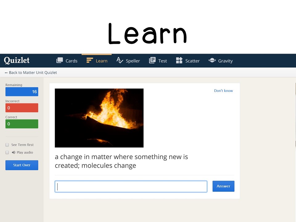 For the Love of Learning Using Quizlet in the Classroom