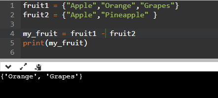 Geek4Tutorial.com: Sets in python