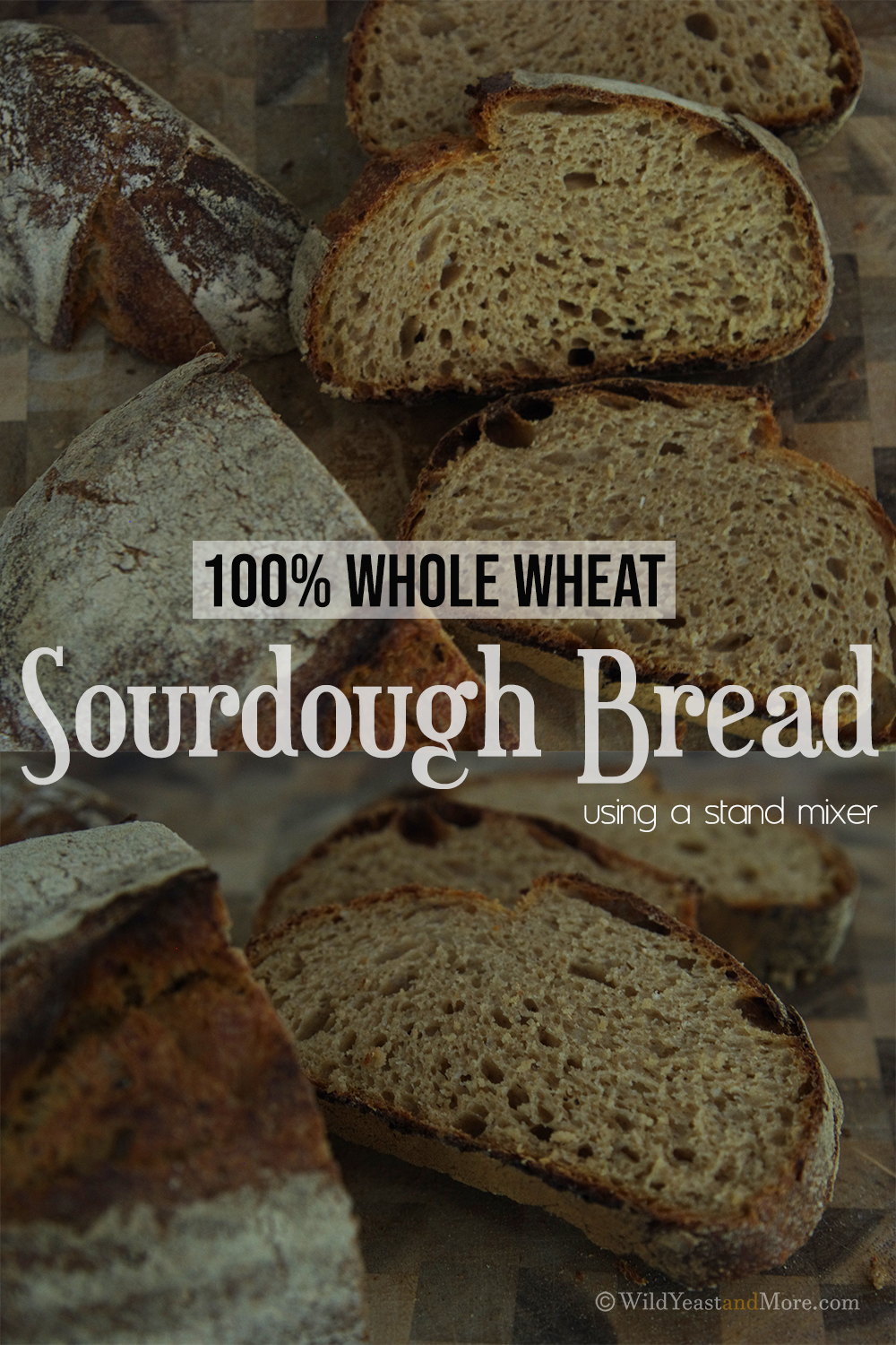 100 Whole Wheat Sourdough Bread KitchenAid Recipe