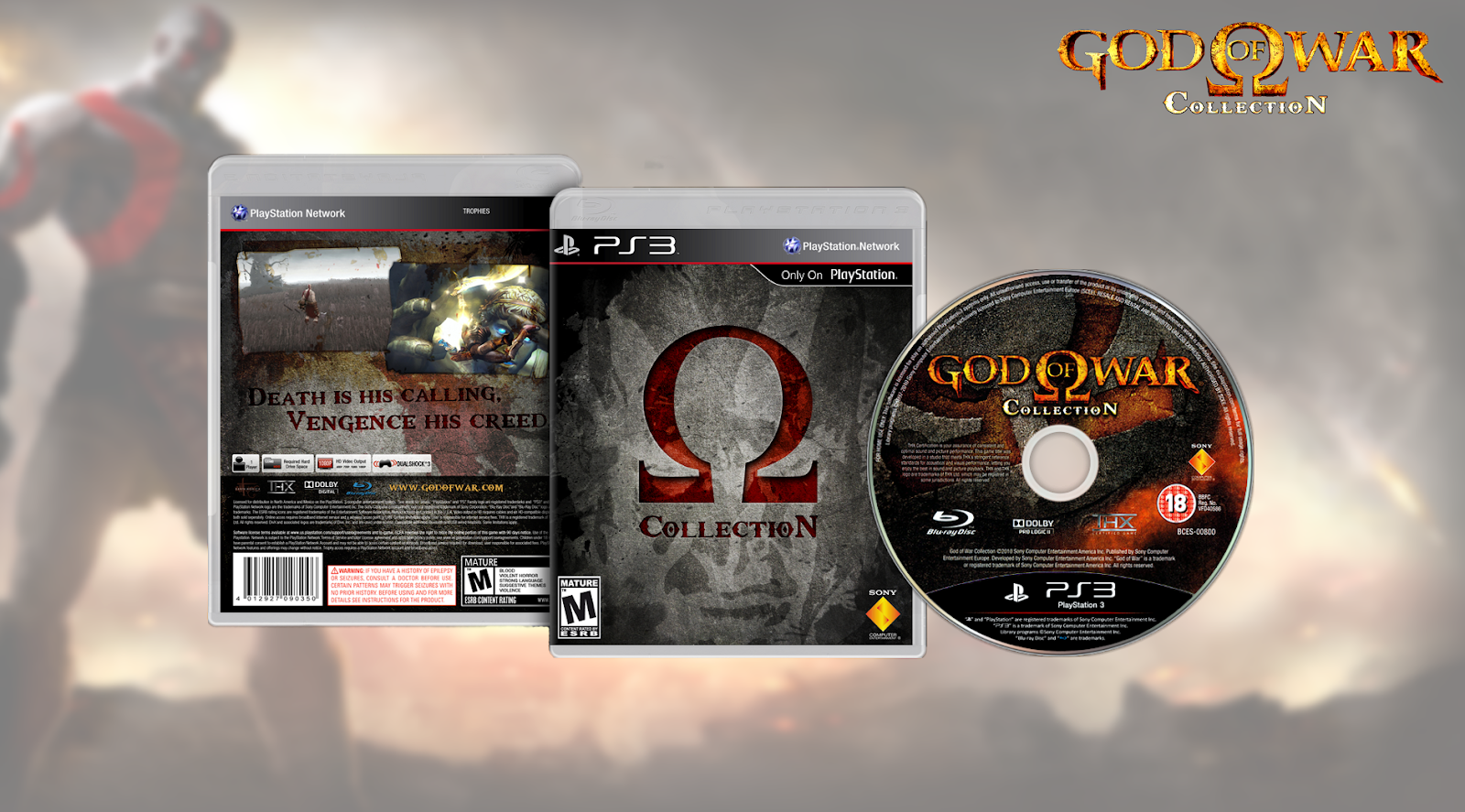 GODDY GAMES GOD OF WAR COLLECTION PS3 BCUS/BCES