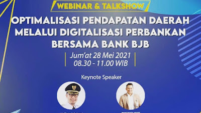  Bank bjb Cabang Sukabumi Gelar Webinar “Optimalisasi Pendapatan Daerah melalui Digitalisasi Perbankan"