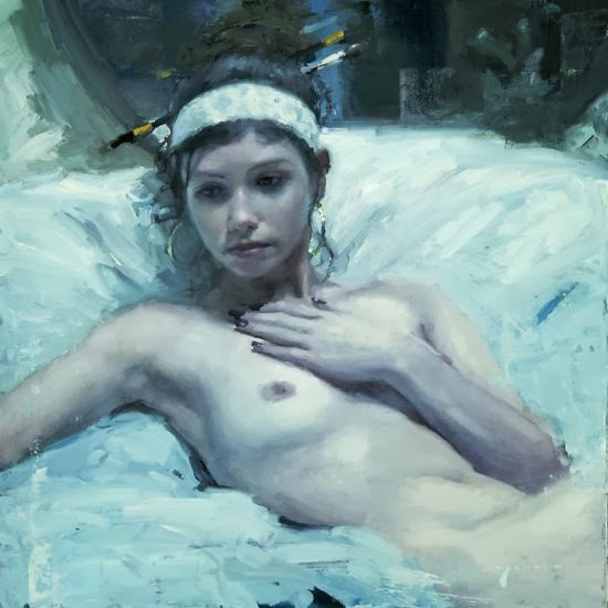 Jeremy Mann pinturas a óleo mulheres sensuais seminuas peitos