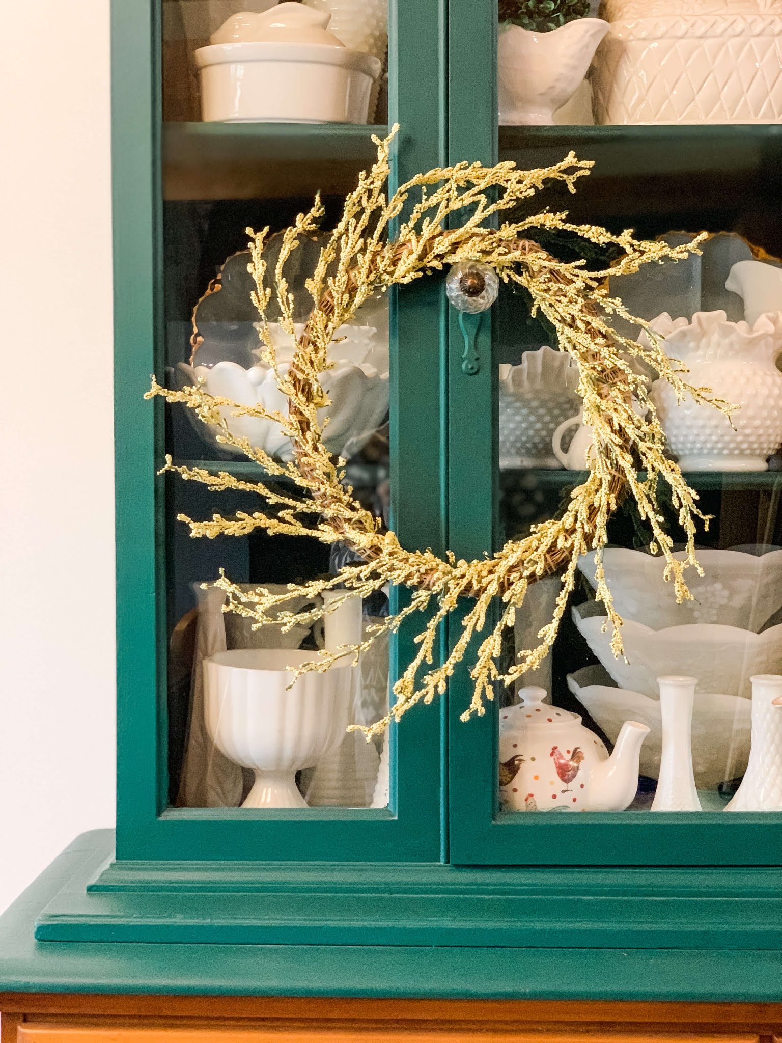 How to Simply Refresh a China Cabinet for Spring | The Roots of Home