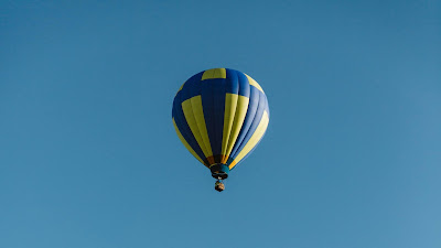 Air balloons, colorful, sky blue, flight