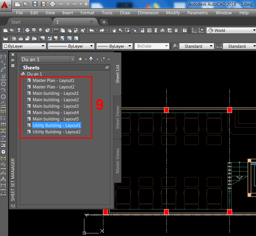 Hướng dẫn tạo và sử dụng Sheet Set trong Autocad Phần 2 Cách đưa bản