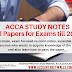 ACCA Study Notes All Papers for Exams till 2020
