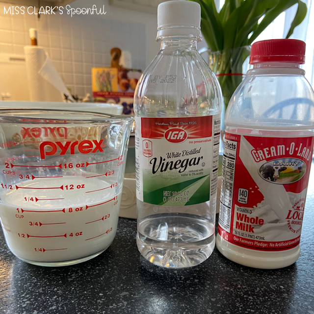 Ingredients to sour milk