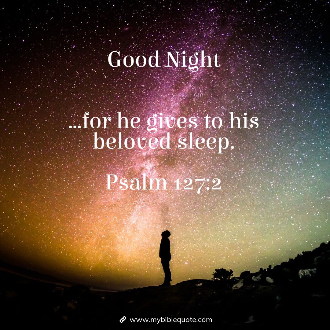 Bible Verse Good Night ~ MYBIBLEQUOTE