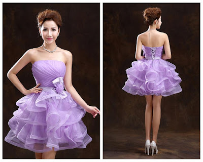 Purple Short Prom Dresses Gracefully