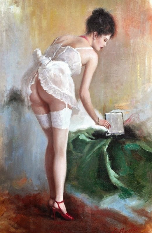 Konstantin Razumov e suas pinturas com sensualidade e elegância 