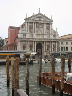 The Chiesa degli Scalzi fronts on to the Grand Canal near the railway station