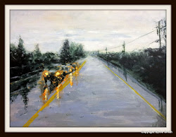 acrylic rain paint painting misty would play canvas