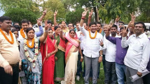 जमुई नगर परिषद के अध्यक्ष और उपाध्यक्ष चुनाव में NDA का लहराया परचम महागठबंघन  चारो खाना चीत ..