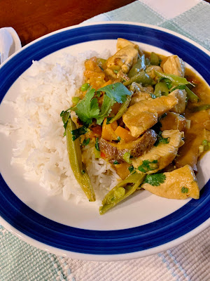 Thai food, ethnic, Red Curry, chicken, vegetables