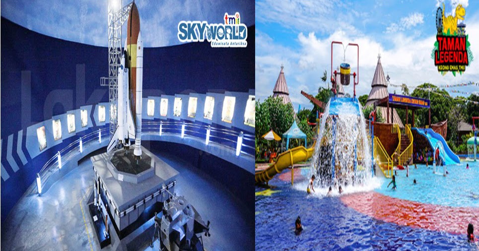 Skyworld TMII dan Taman Legenda Keong Mas, Dua Objek