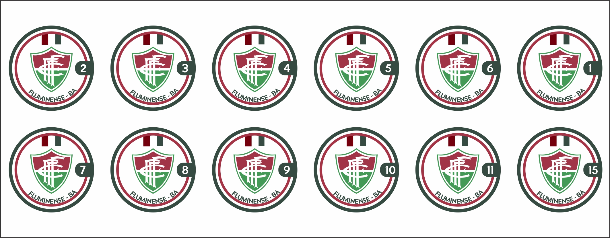 A ARTE NO BOTÃO FLUMINENSE de FEIRA de SANTANA BA