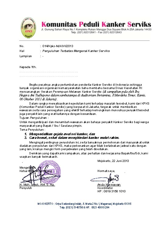 Contoh Surat Pengantar Proposal Sponsor Contoh Surat