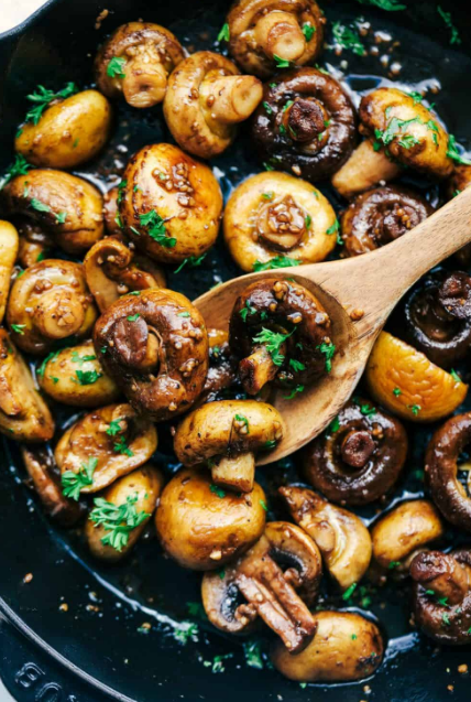 Honey Balsamic Garlic Mushrooms Honey Balsamic Garlic Mushrooms