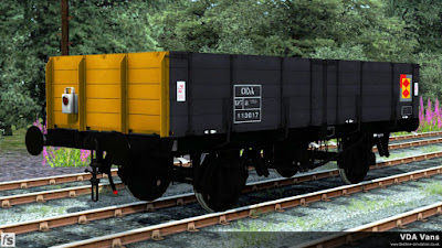 Fastline Simulation - VEA Vans: Even though only fifty ODA conversions were made from pipe wagons one of them still managed to gain Railfreight Distribution livery, it would have been rude to not include it in the pack.