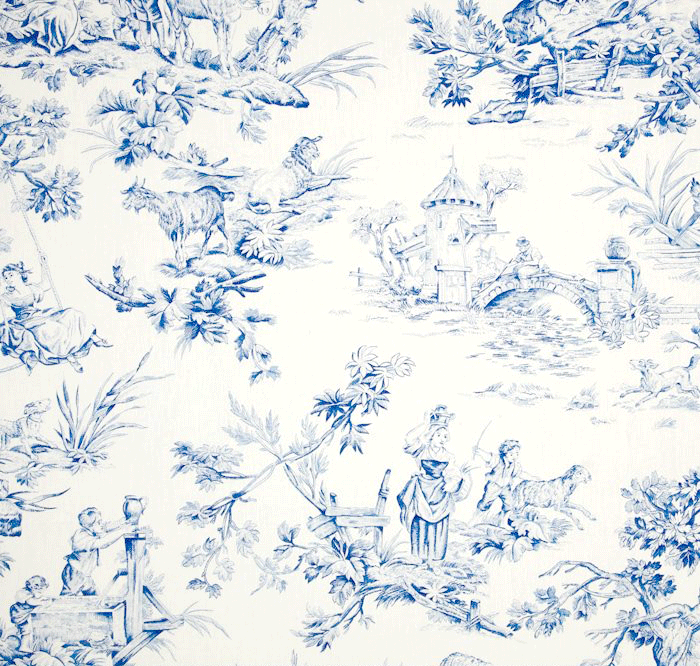 Blue toile wedding Clearance