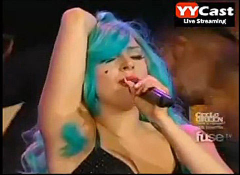 480px x 351px - The Hair Hall of Fame: Lady Gaga's Smurf Armpits