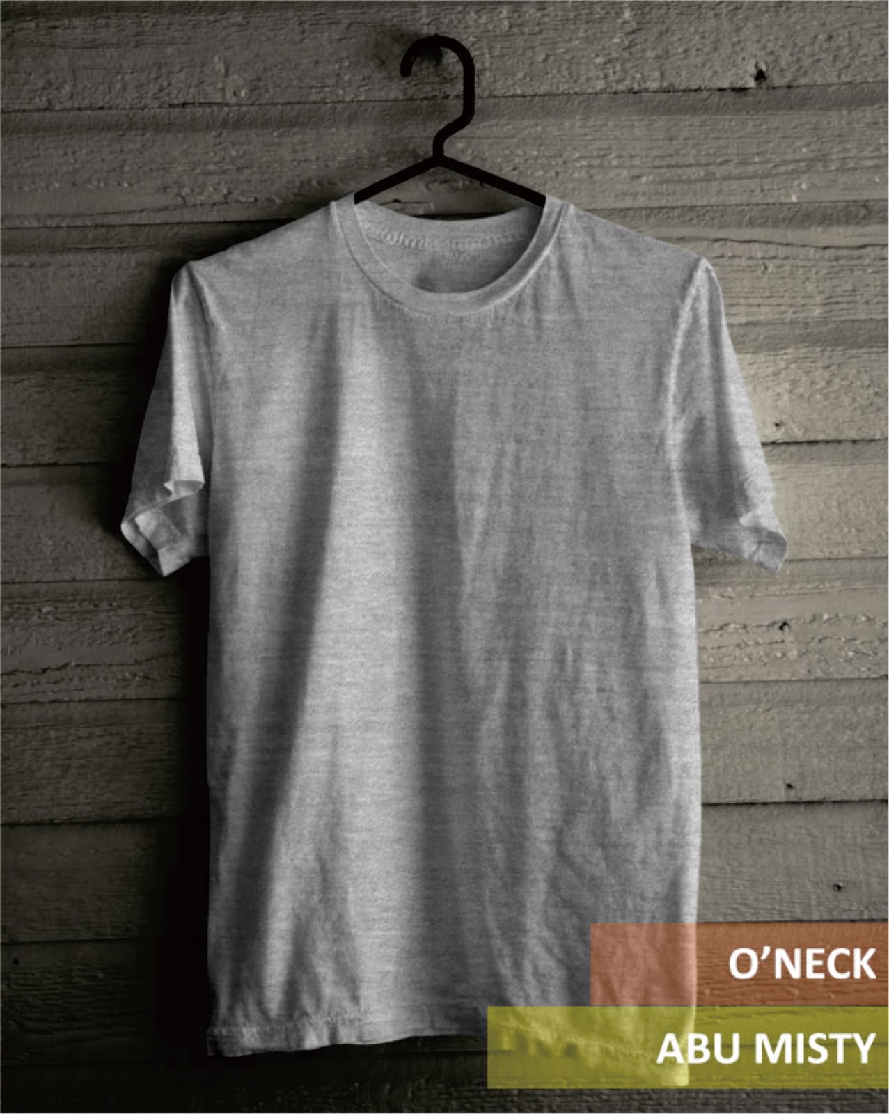 Template Kaos Abu Misty Desain Kaos Menarik