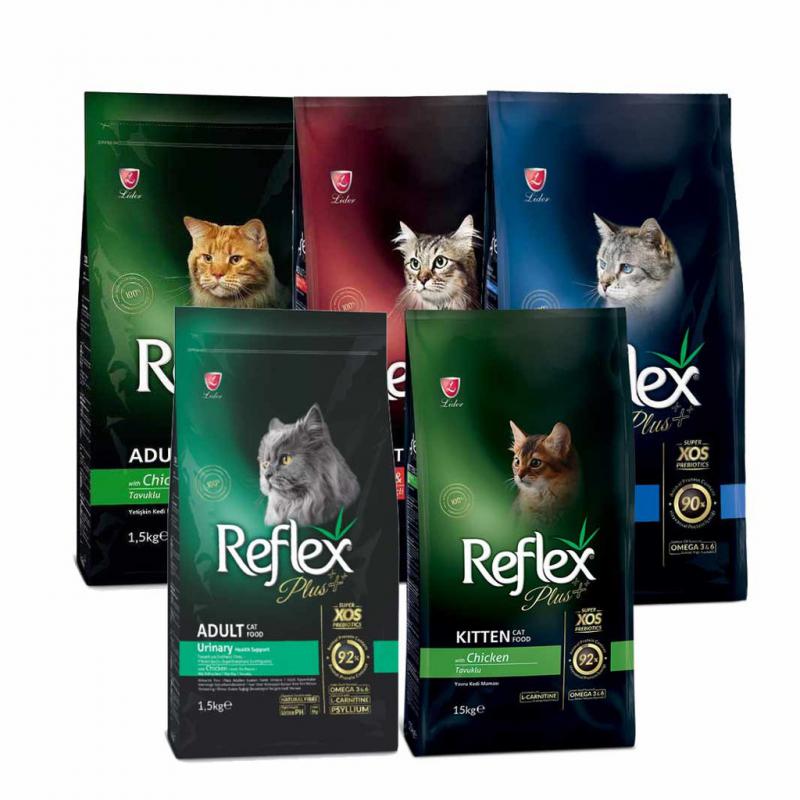 REFLEX PLUS ADULT CAT FOOD SALMON 1,5kg Thức ăn cho mèo trưởng thành vị cá hồi Thổ Nhĩ Kỳ