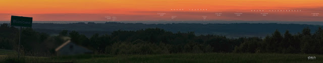 Panorama w kierunku Gór Świętokrzyskich