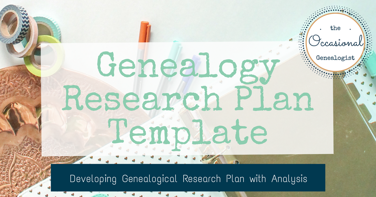 genealogy research report template
