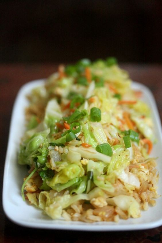 Fried Rice recipe with Cabbage simpledeleciousfoods