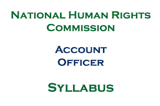 NHRC Syllabus: Account Officer National Human Rights Commission Nepal