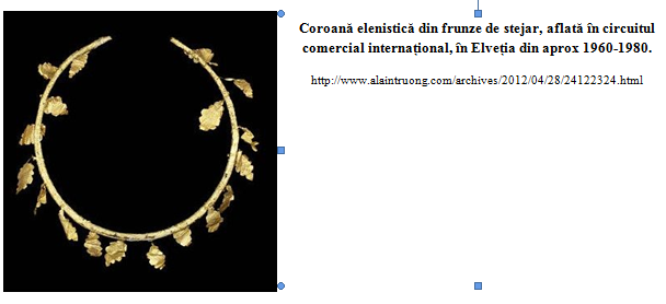 coroana elenistica frunze de stejar