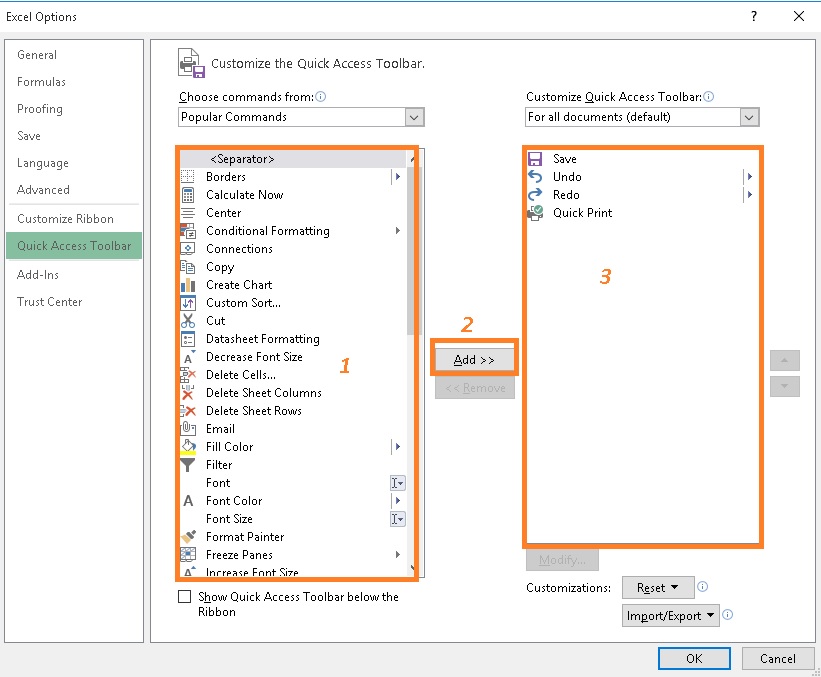 Apa Itu Quick Access Toolbar Excell Bagaimana Menambah Komponennya Sinau Thewe Com