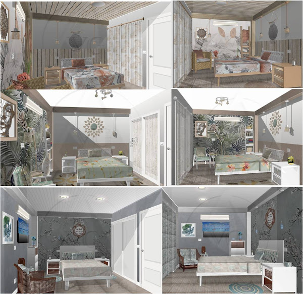 Un dormitorio natural con toques verdes | Decoración